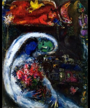  contemporary - Bride with Blue Face contemporary Marc Chagall
